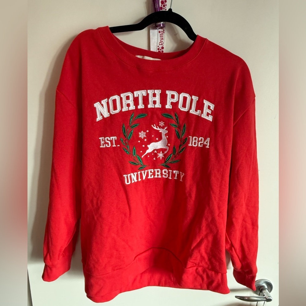 State of Mind Vibrant Red Top - Christmas